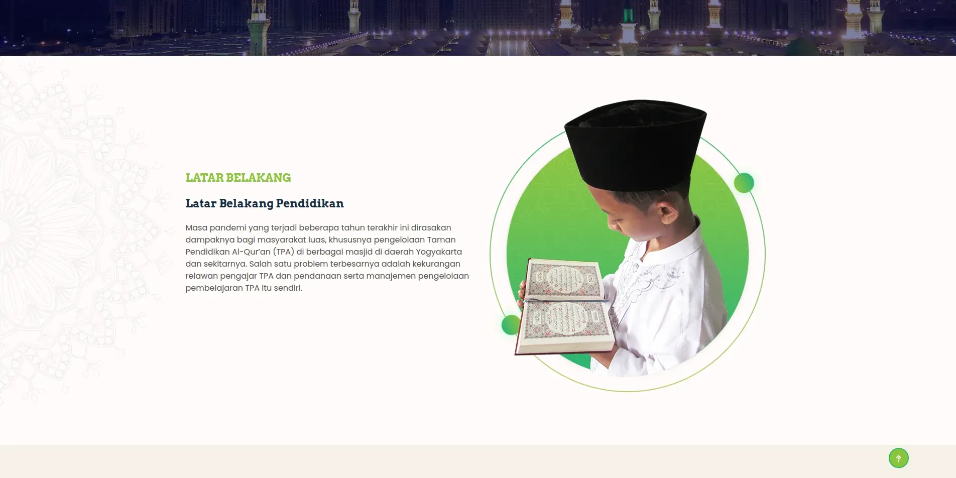 Screenshot of the Yayasan Islam Ngudi Mulyo Website website (3 of 3)